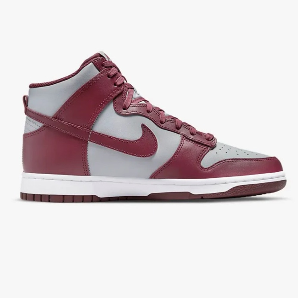 Nike Men's Dunk High Retro Shoes - Dark Beetroot / Wolf Grey /Dark Beetroot
